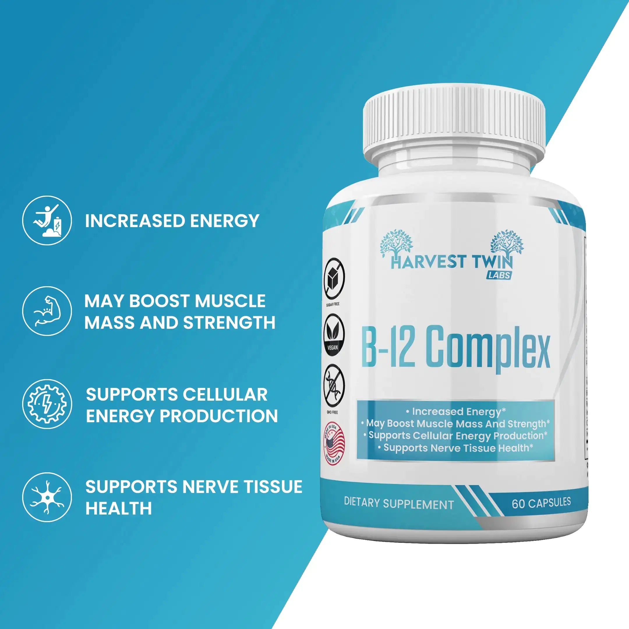 Energy &amp; Muscle Mass - B-12 complex vitamins