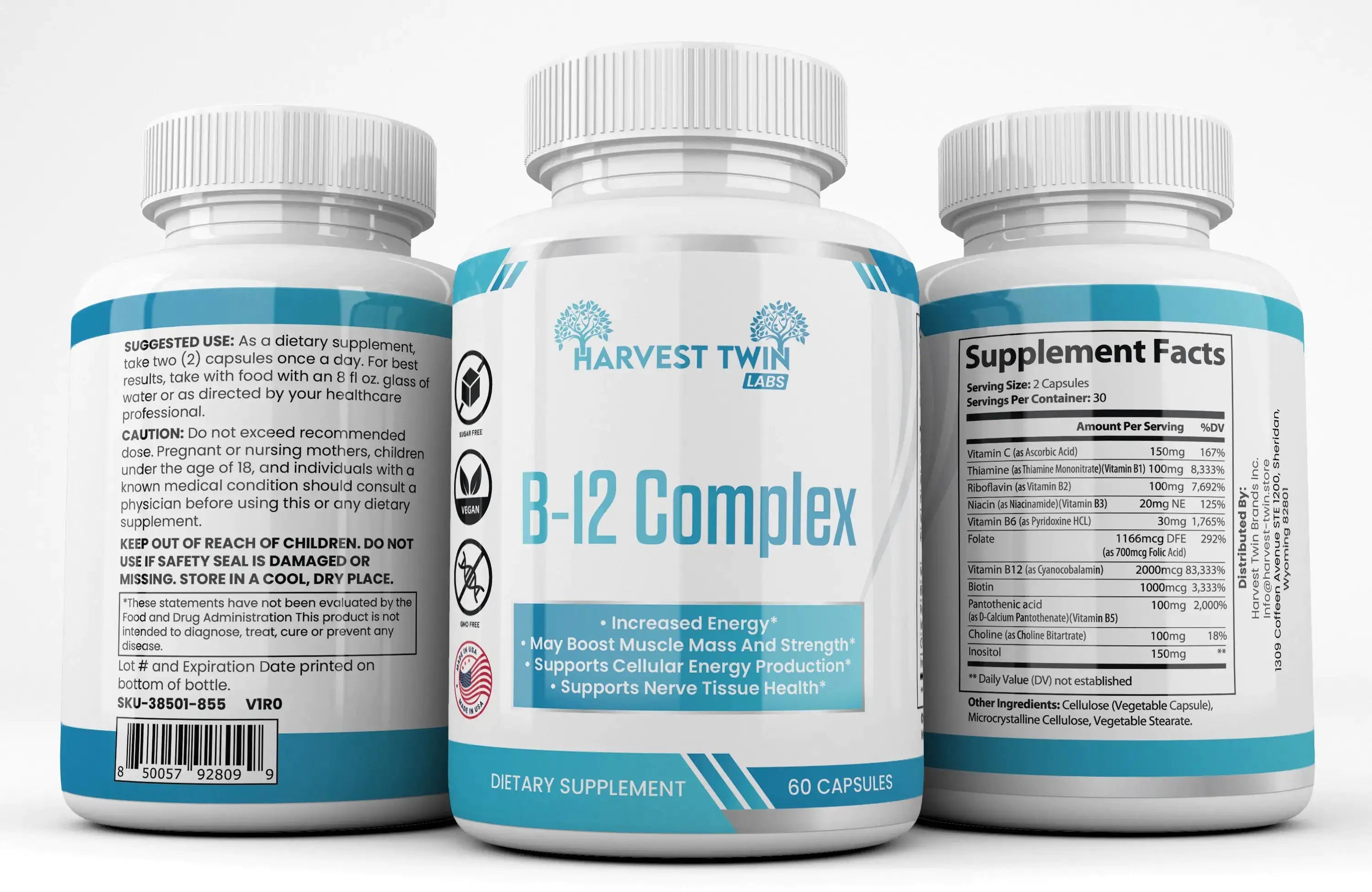 Energy &amp; Muscle Mass - B-12 complex vitamins