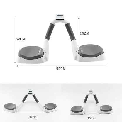 Push-ups Device with Adjustable Angle and Timing LCD